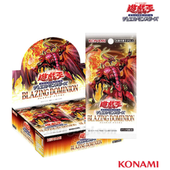 [Hong Kong Japanese Ver] KONAMI Yu-Gi-Oh! Card Game Booster Pack - 1304-Blazing Dominion (Original Box of 30)